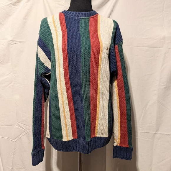 Chaps Sweaters Vntg Chaps Ralph Lauren Mens Cotton Striped Sweater